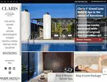 Tablet Screenshot of hotelclaris.com
